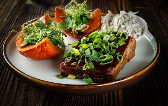 Żebro z zimowym akcentem