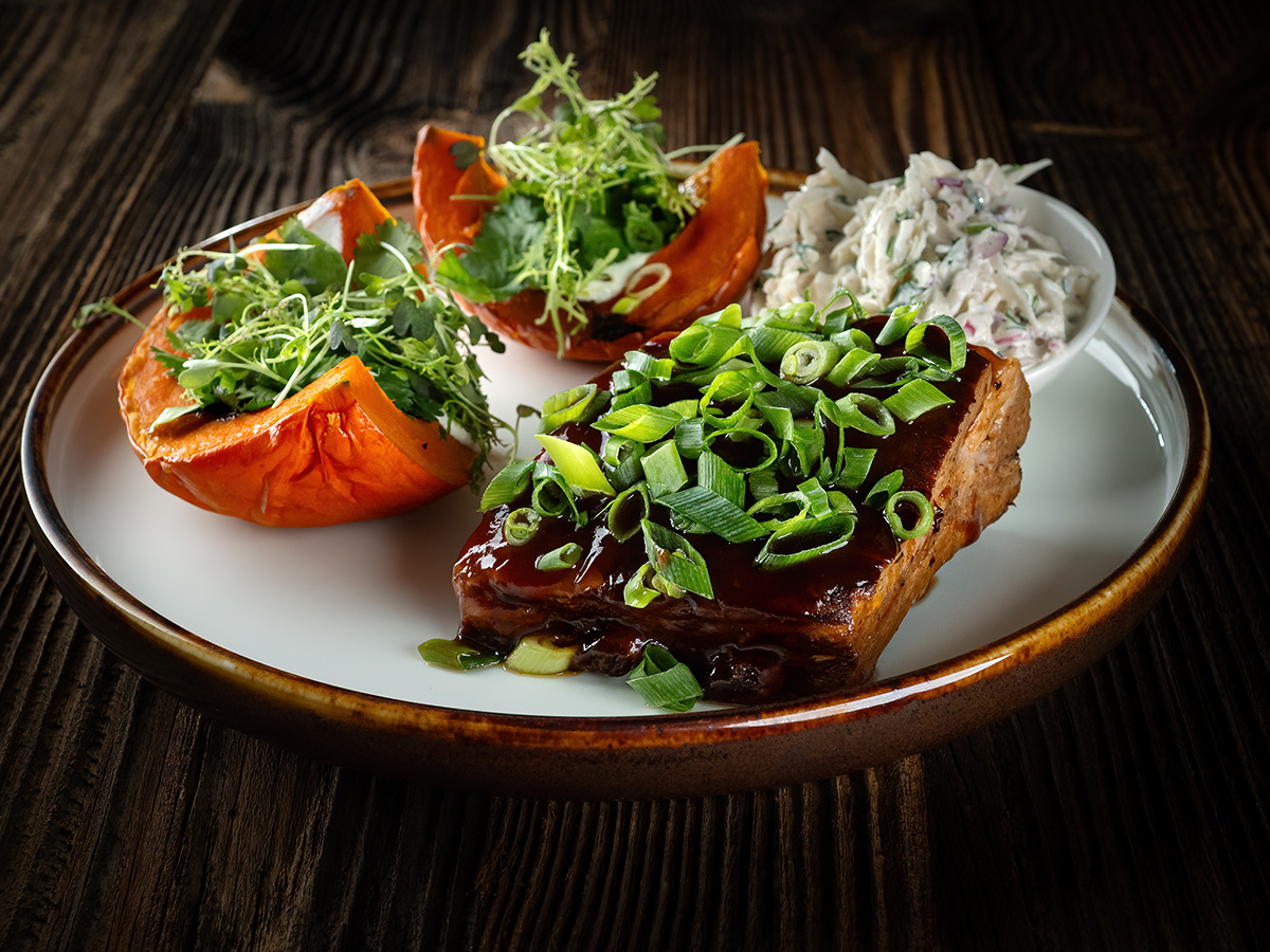 Żebro z zimowym akcentem