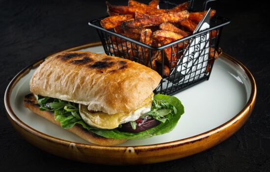 Grillowana ciabatta z burakiem