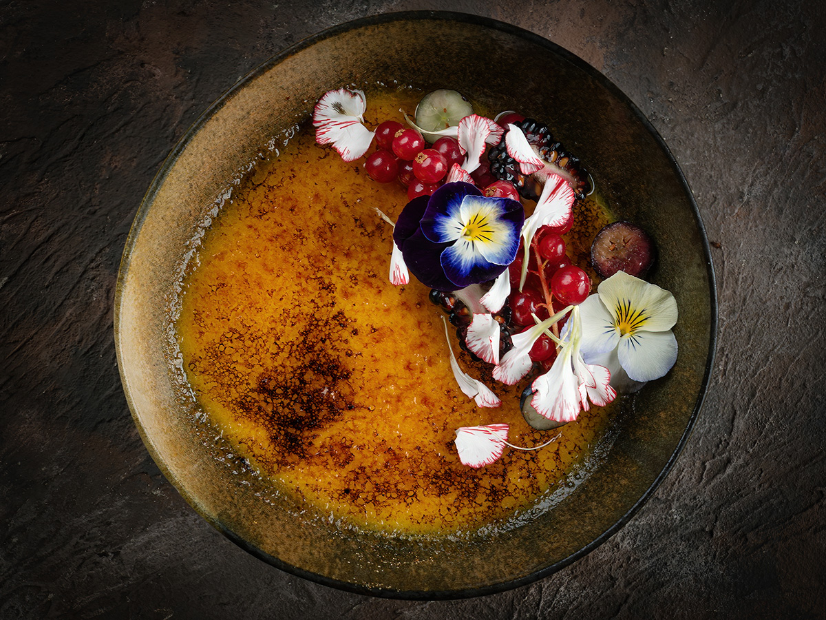 Crème brúlée pomarańczowe