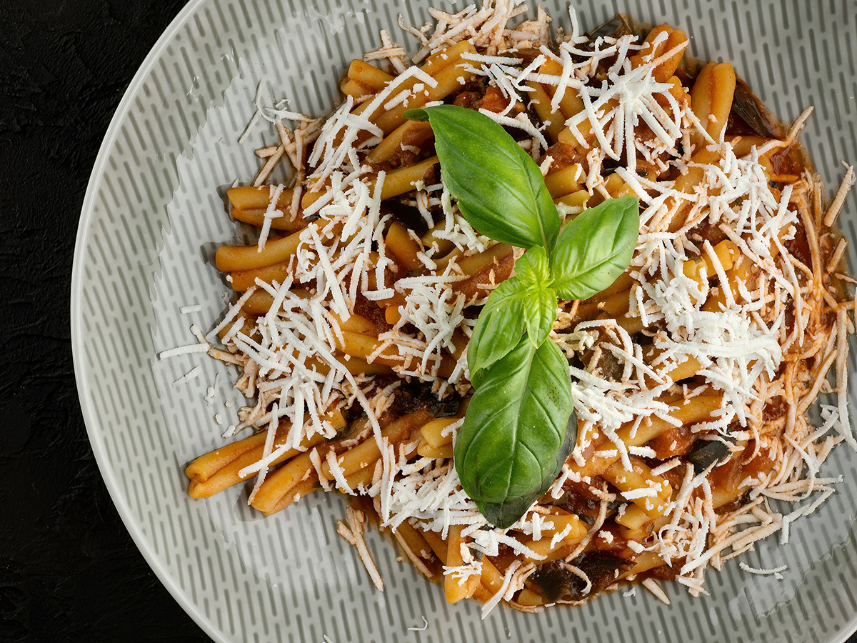 Makaron strozzapreti alla Norma