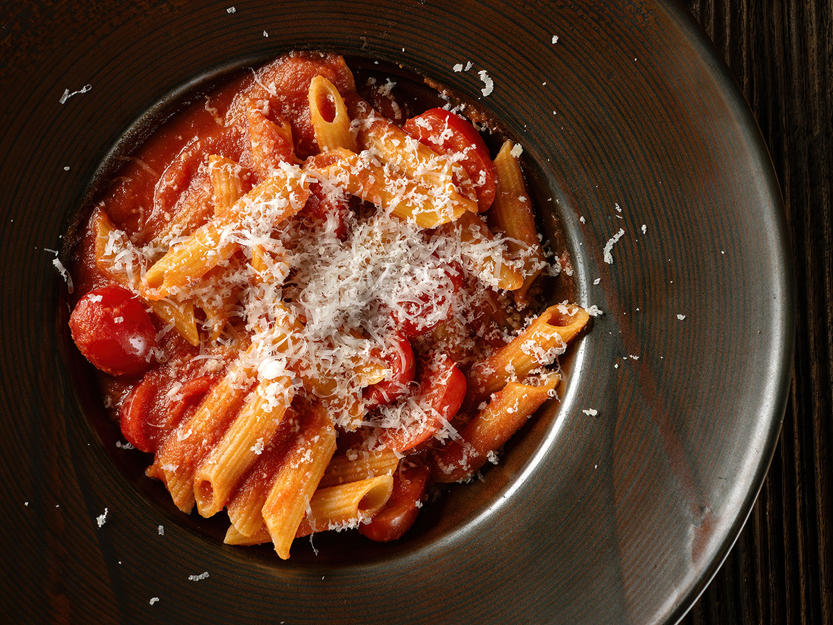 Penne z sosem pomidorowym