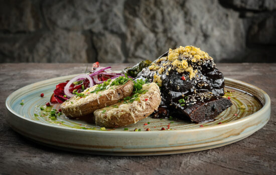 Żebro w sosie czekoladowym